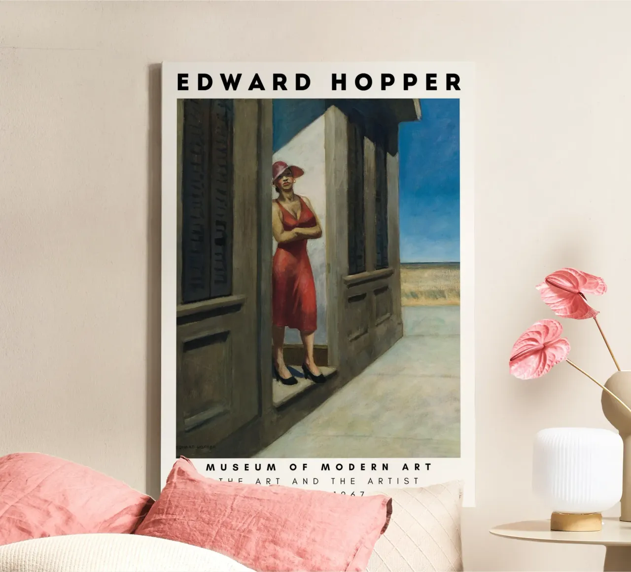 Edward Hopper Mattina della Carolina del Sud - Realismo americano tela con Cornice a cassetta da NorwesClub
