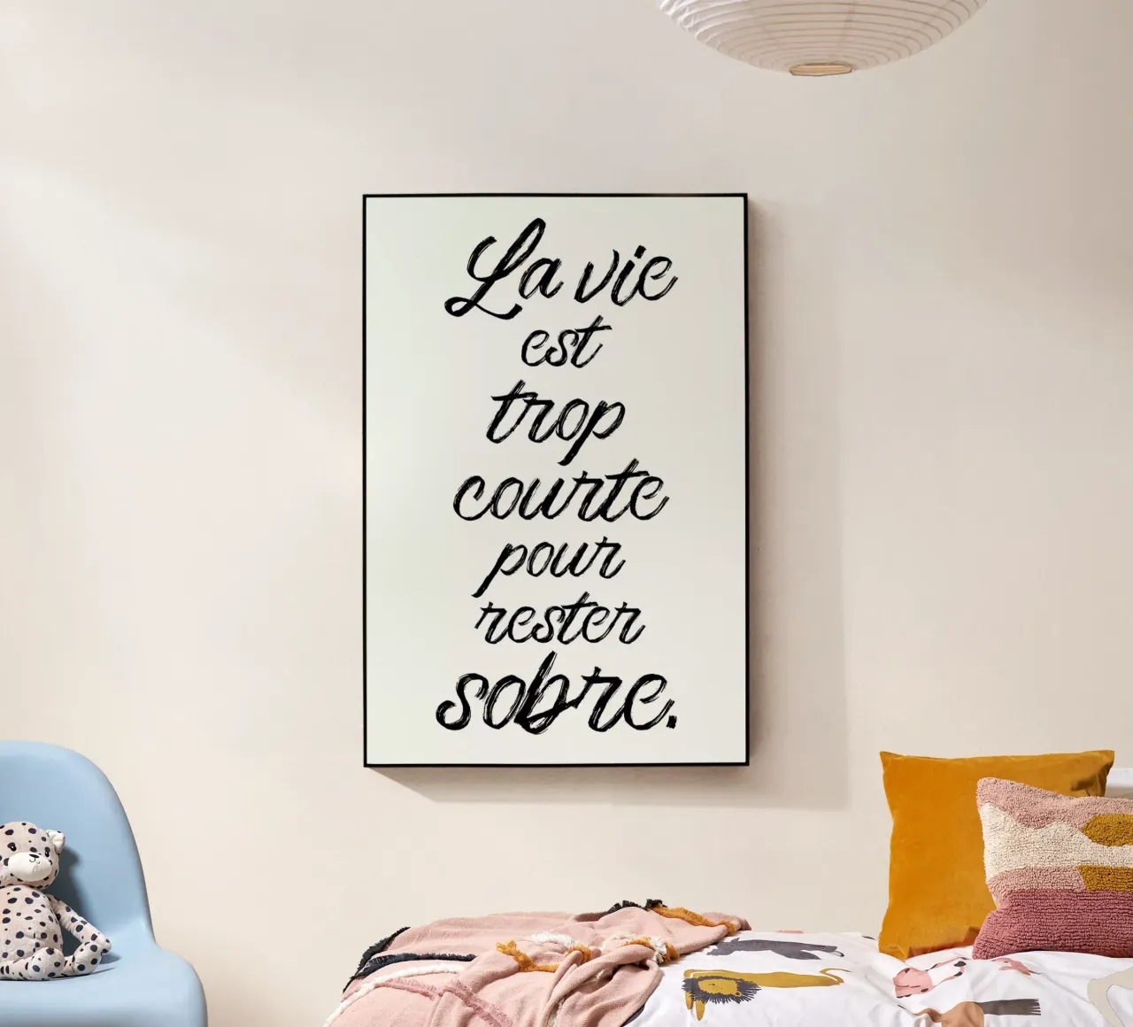 Trop courte plexiglass da typed