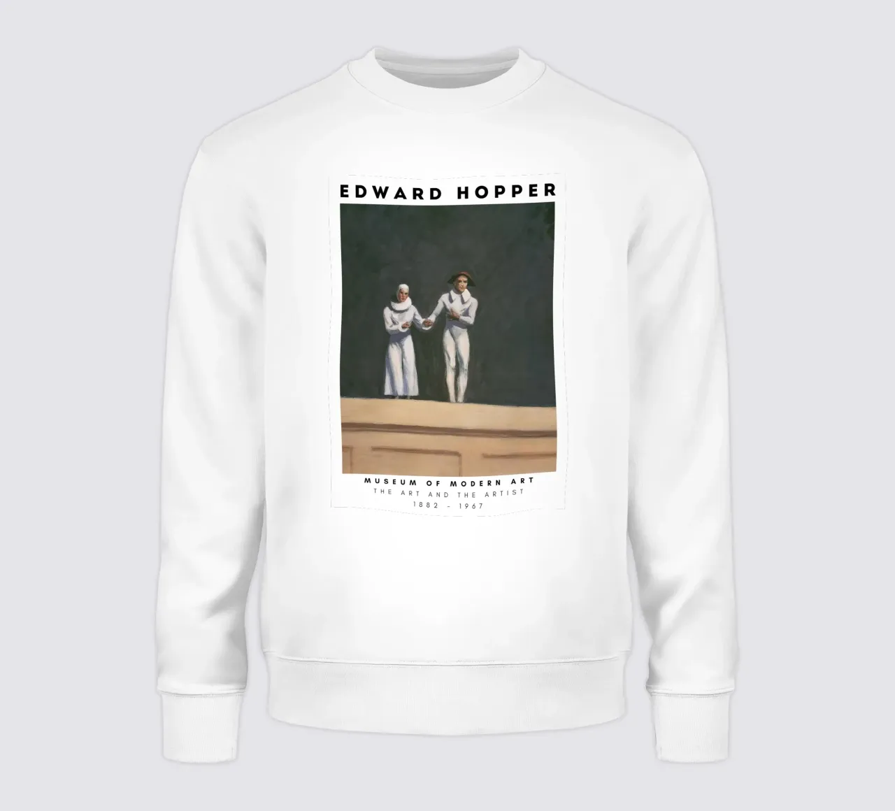 Edward Hopper Dos comediantes - American Realism Art sudadera de NorwesClub