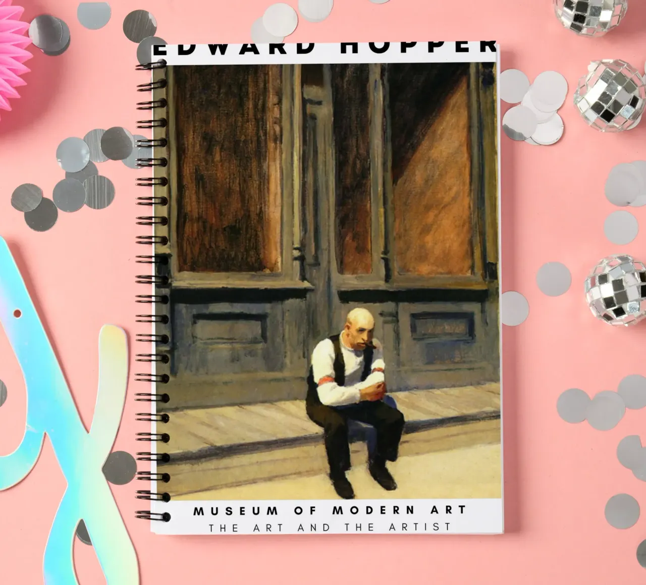 Edward Hopper Excursion into Philosophy | Realism Print spiral notebook by NorwesClub
