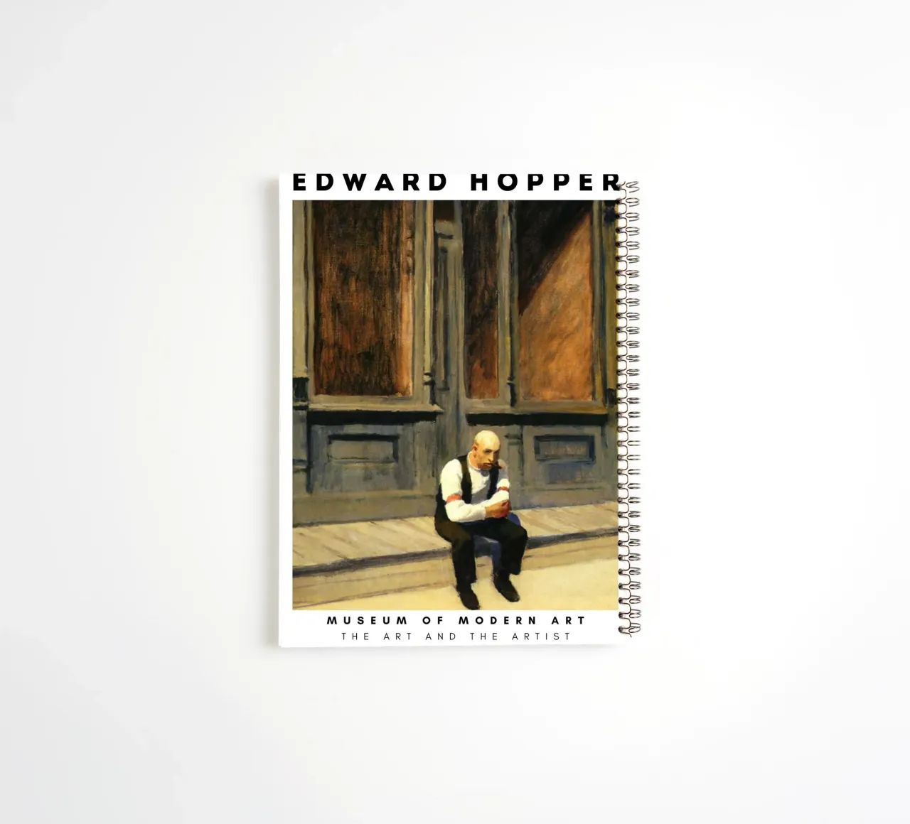 Edward Hopper Excursion into Philosophy | Realism Print spiral notebook by NorwesClub