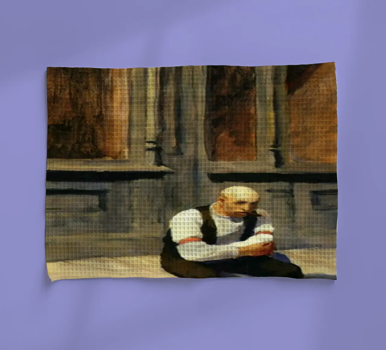 Edward Hopper Excursion into Philosophy | Realism Print tea towel by NorwesClub