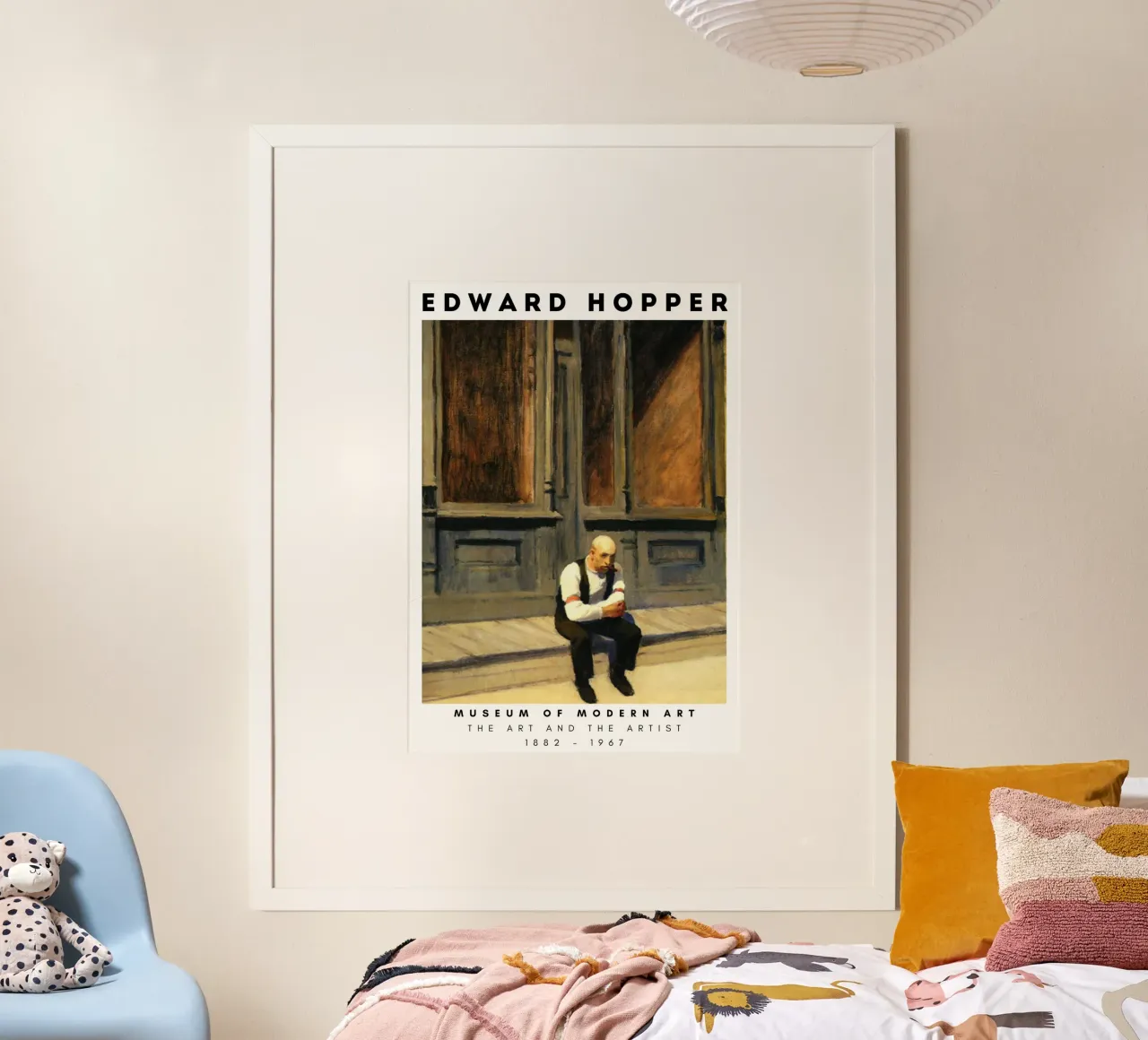 Edward Hopper Excursie in de filosofie | Realisme Print poster van NorwesClub
