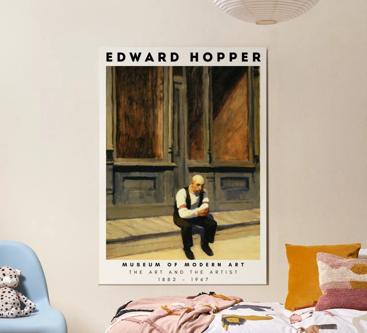 Edward Hopper Excursie in de filosofie | Realisme Print poster van NorwesClub