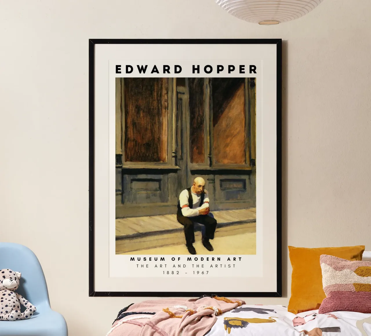 Edward Hopper Excursie in de filosofie | Realisme Print poster van NorwesClub