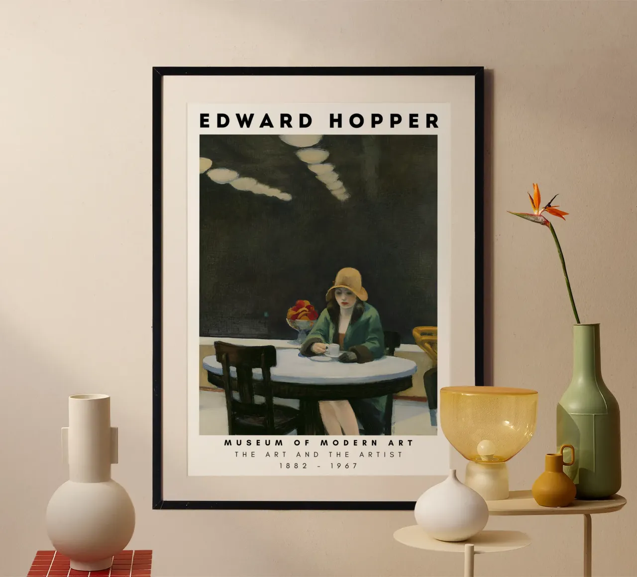 Edward Hopper Automat - Amerikaans realisme Stedelijke kunst poster van NorwesClub