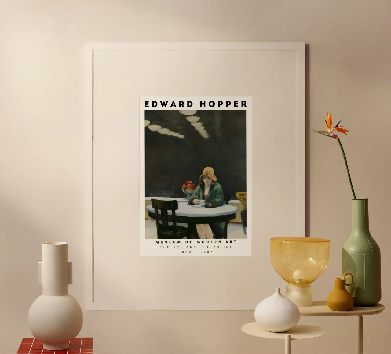 Edward Hopper Automat - Amerikaans realisme Stedelijke kunst poster van NorwesClub