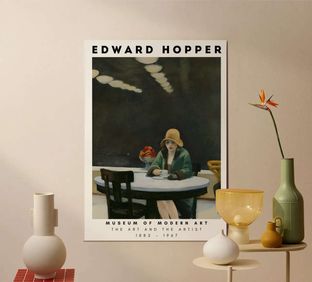 Edward Hopper Automat - Amerikaans realisme Stedelijke kunst poster van NorwesClub