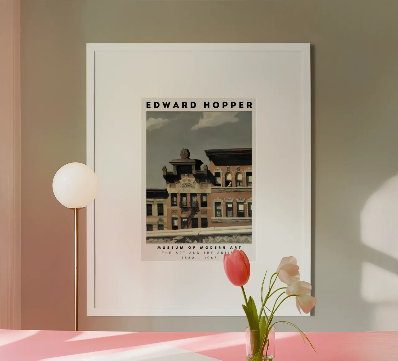 Edward Hopper Williamsburg Bridge - Stedelijk Realisme Kunst poster van NorwesClub