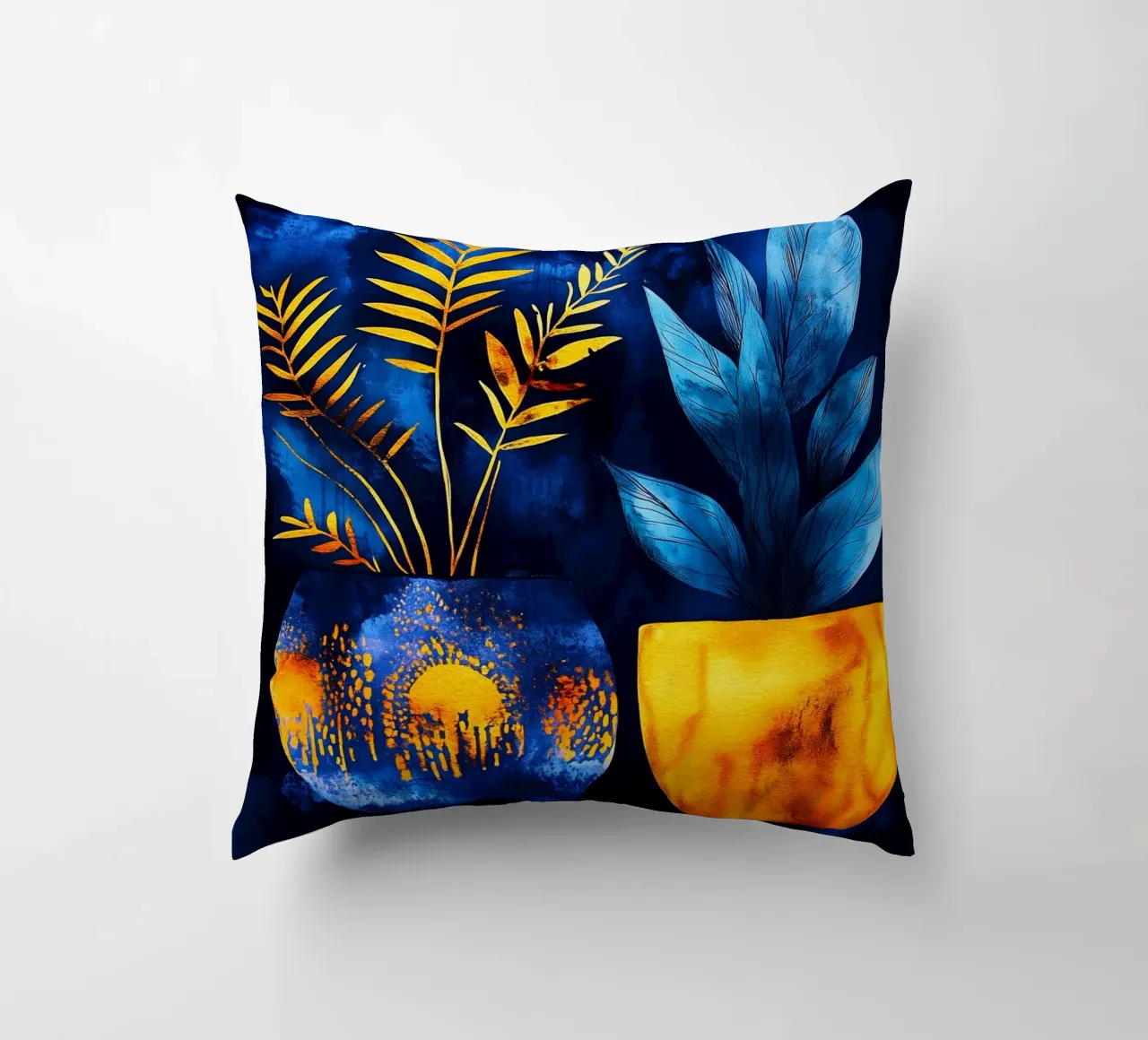 Piante decorative cuscino da Justyna Jaszke JBJart
