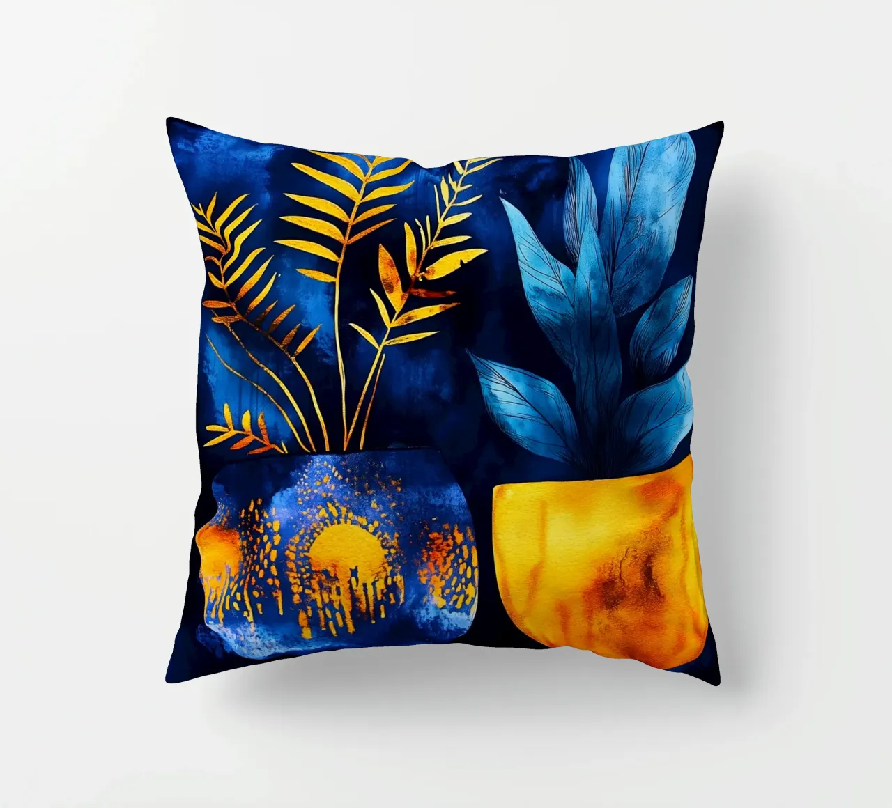 Piante decorative cuscino da Justyna Jaszke JBJart