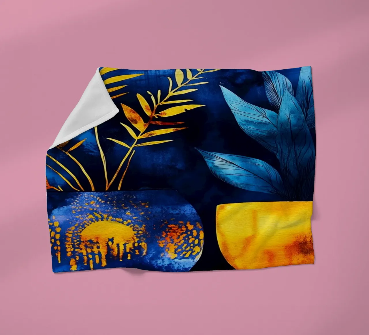Piante decorative coperta in pile da Justyna Jaszke JBJart
