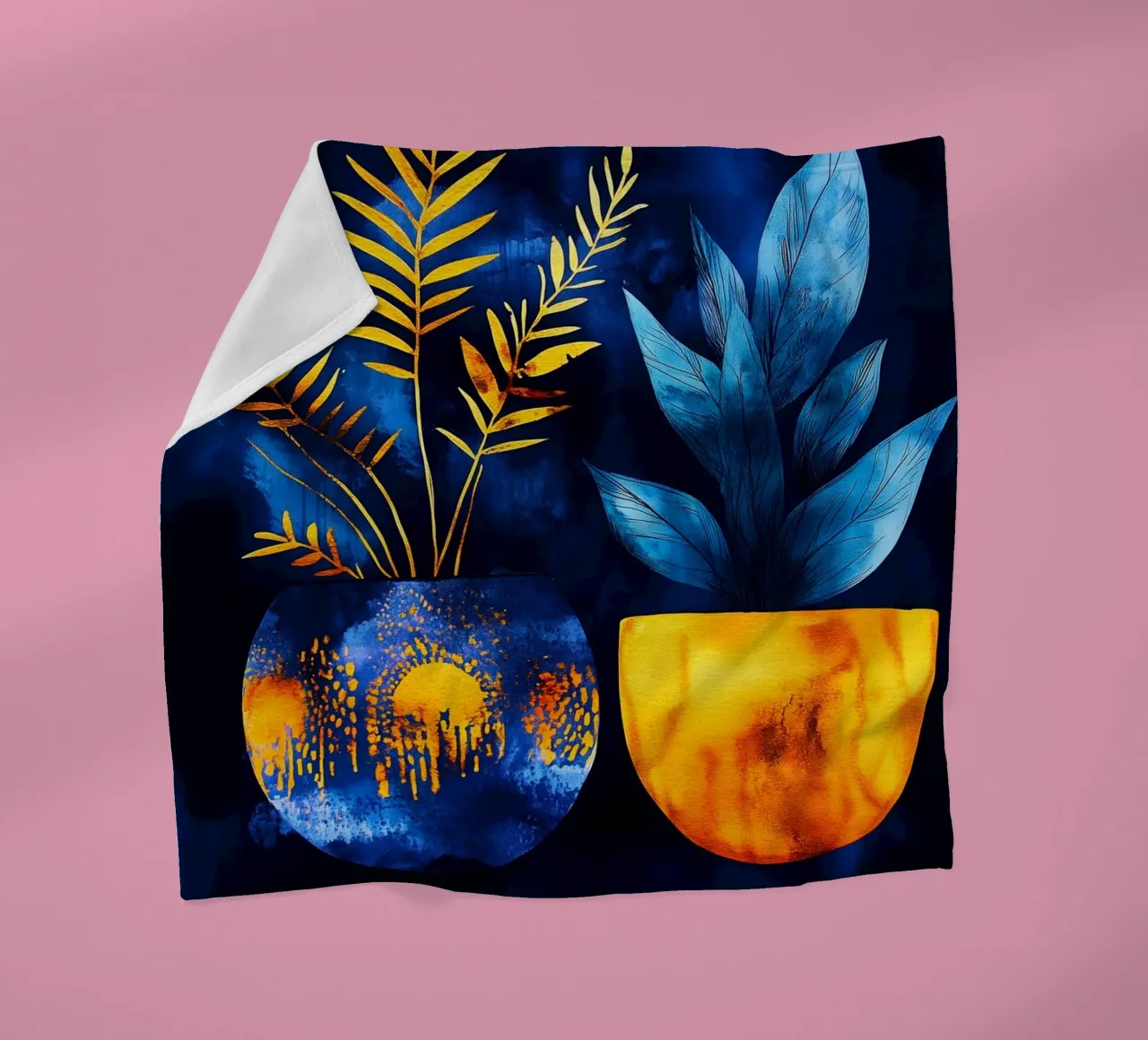 Piante decorative coperta in pile da Justyna Jaszke JBJart