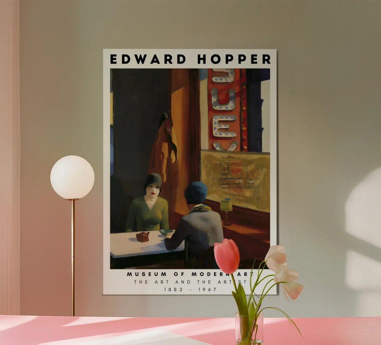 Edward Hopper Chop Suey - Amerikaans realisme Stedelijke kunst poster van NorwesClub