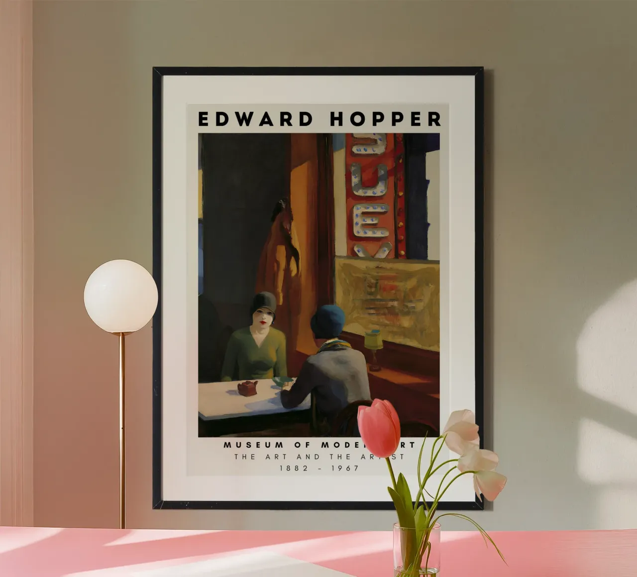 Edward Hopper Chop Suey - Amerikaans realisme Stedelijke kunst poster van NorwesClub