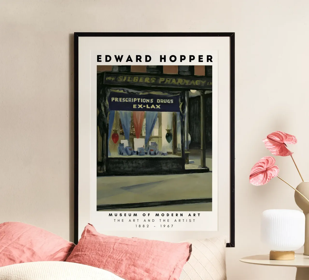 Edward Hopper Drug Store - Amerikaans realisme poster van NorwesClub