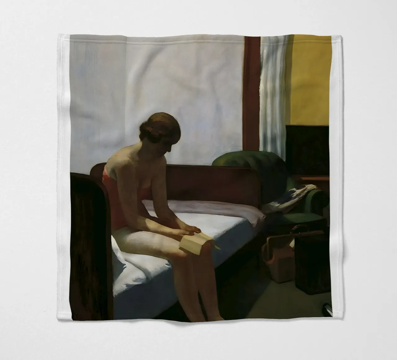Camera d'albergo di Edward Hopper - Arte del realismo americano coperta in pile da NorwesClub