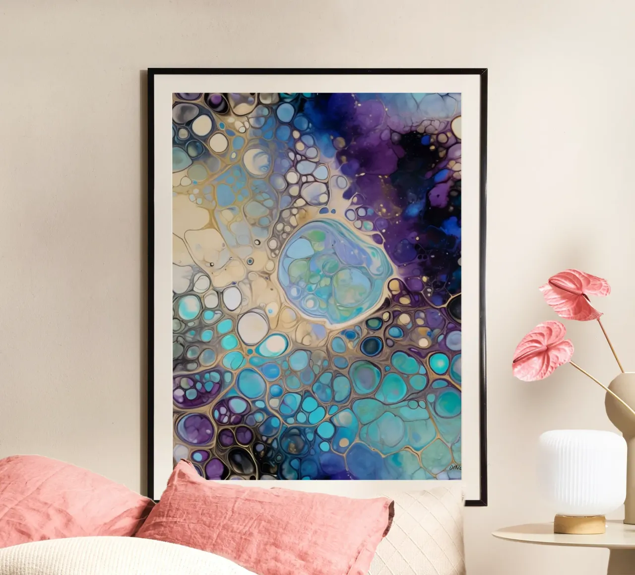 MODELLO MARE BLU poster da dinem