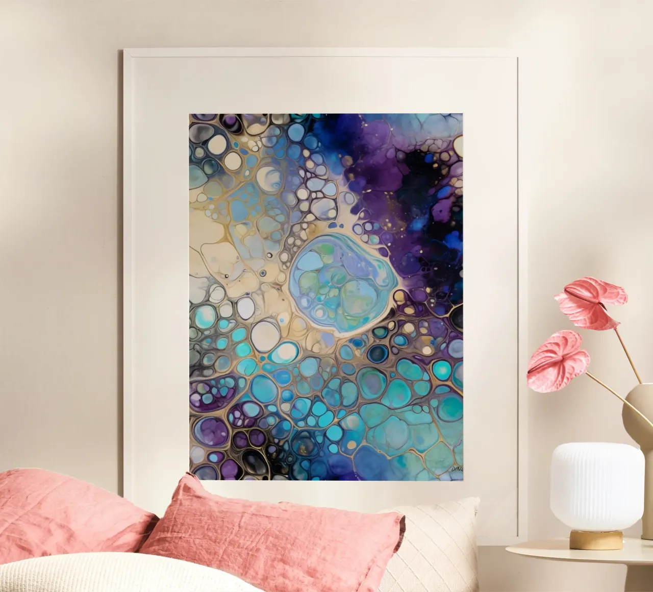 MODELLO MARE BLU poster da dinem