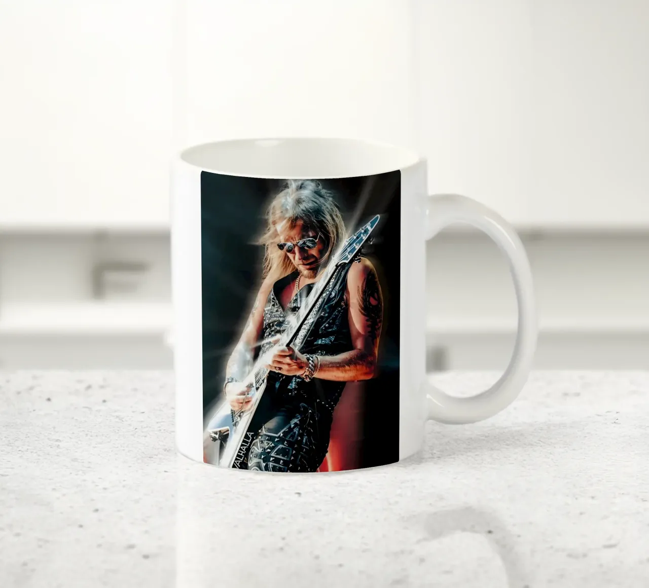 Richie Faulkner tazza in ceramica da Low poly art
