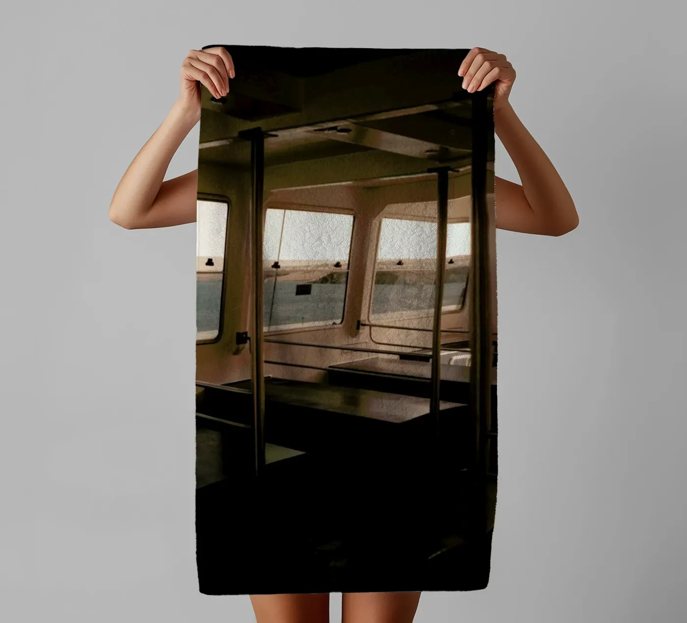 Go Somewhere badhanddoek van Sebastian Hilgetag