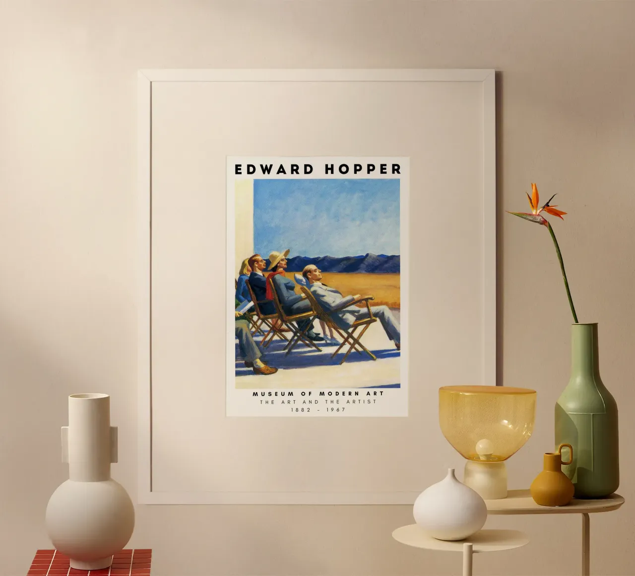 Edward Hopper Mensen in de zon - Amerikaans realisme Print poster van NorwesClub