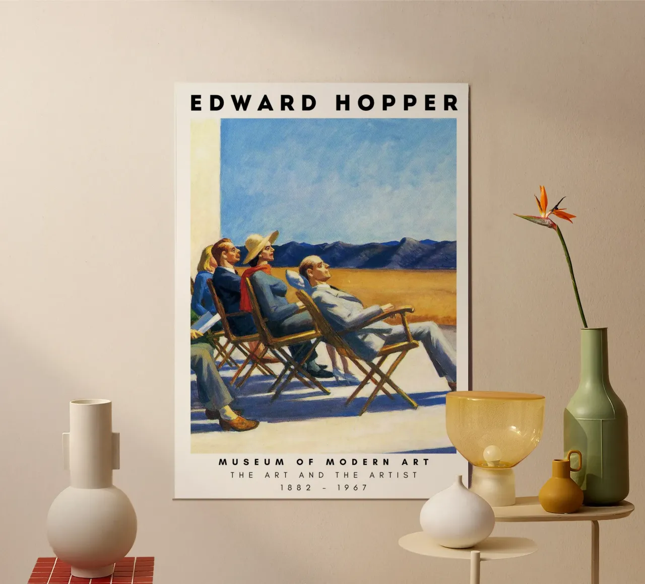 Edward Hopper Mensen in de zon - Amerikaans realisme Print poster van NorwesClub