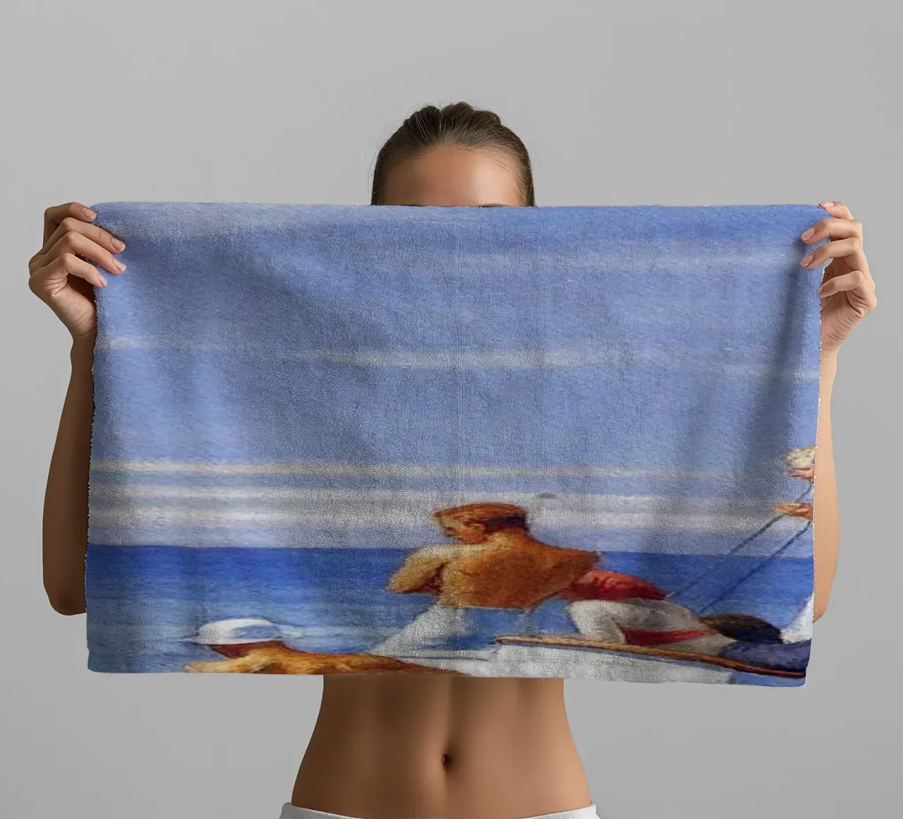 Edward Hopper Ground Swell - American Realism Print towel by NorwesClub
