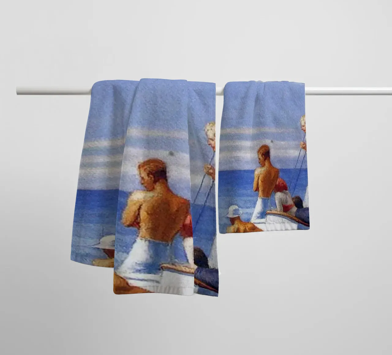 Edward Hopper Ground Swell - American Realism Print towel by NorwesClub