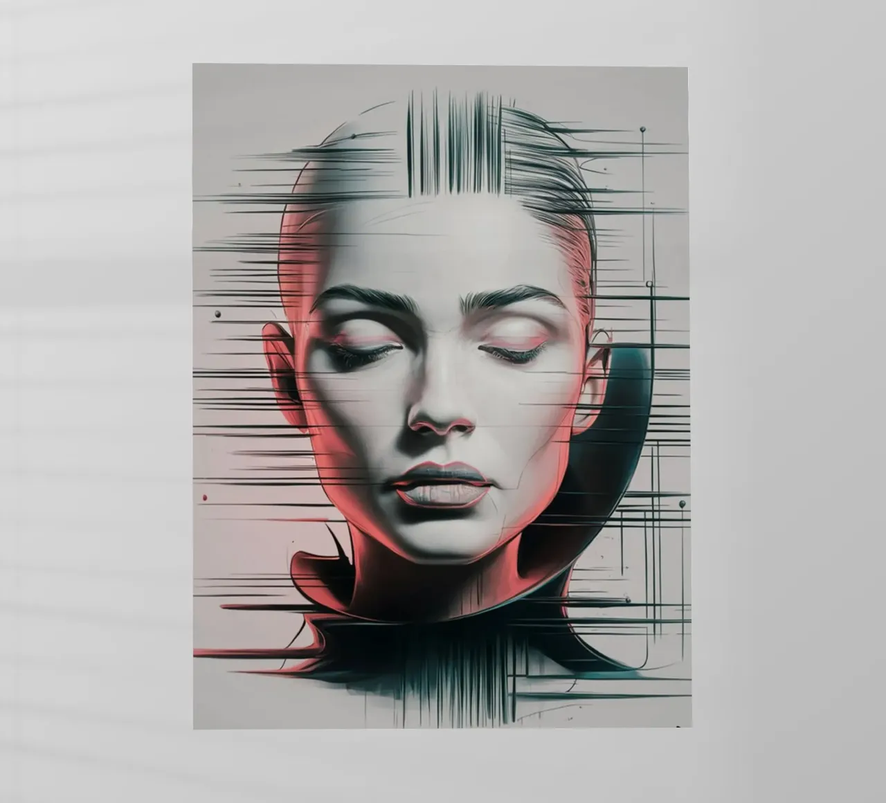 Donna Sci-fi pellicola backlit da dinem