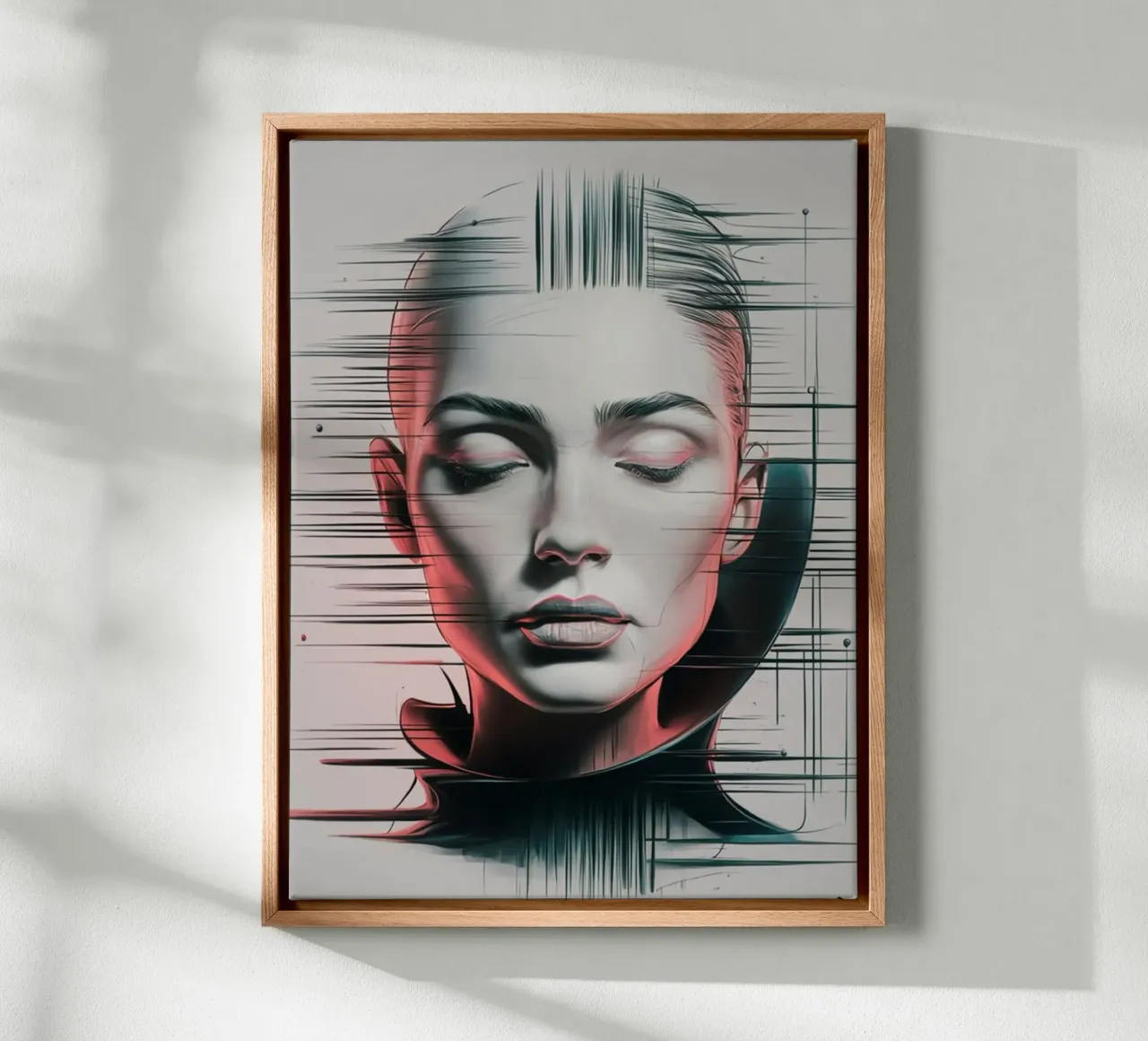 Vrouw Sci-fi canvas met Baklijst van dinem