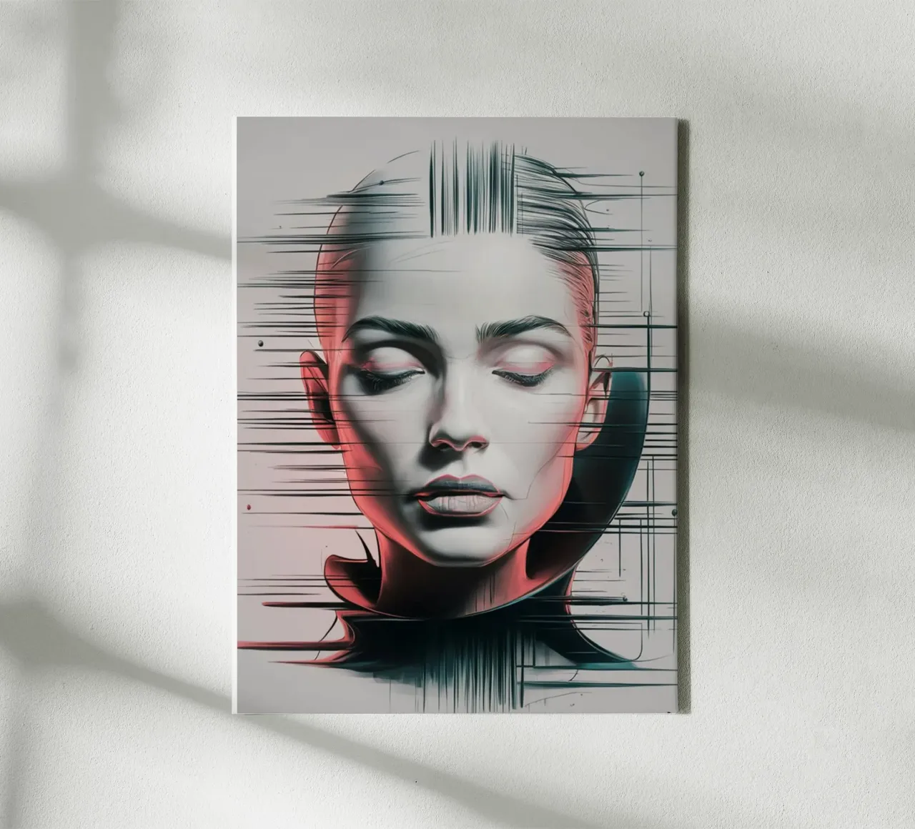 Vrouw Sci-fi canvas met Baklijst van dinem