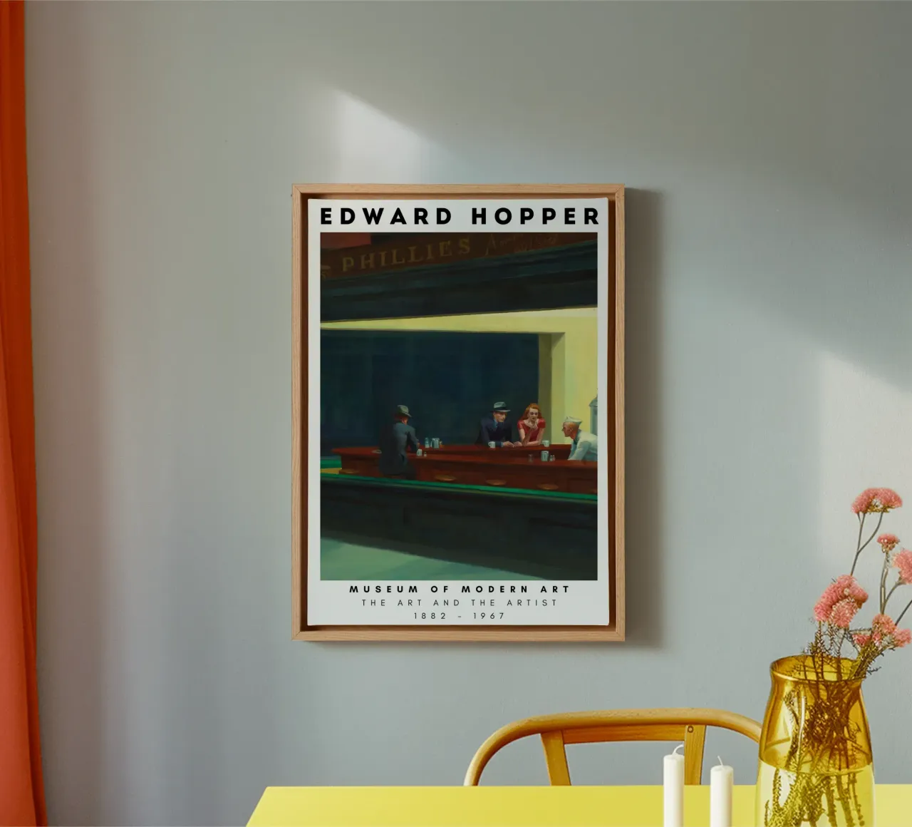 Edward Hopper Vuurtorens - Amerikaans realisme canvas met Baklijst van NorwesClub