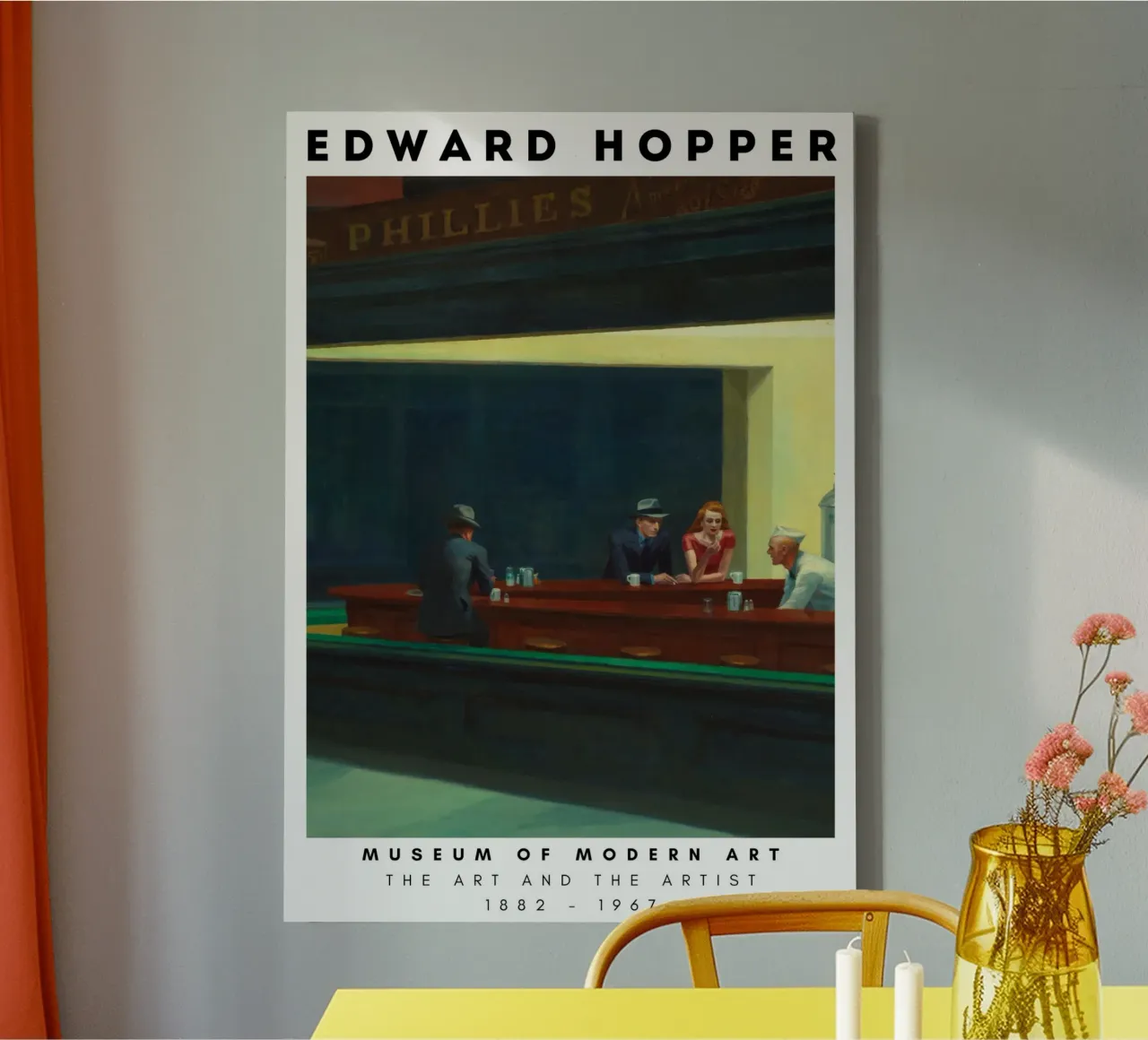 Edward Hopper Vuurtorens - Amerikaans realisme canvas met Baklijst van NorwesClub