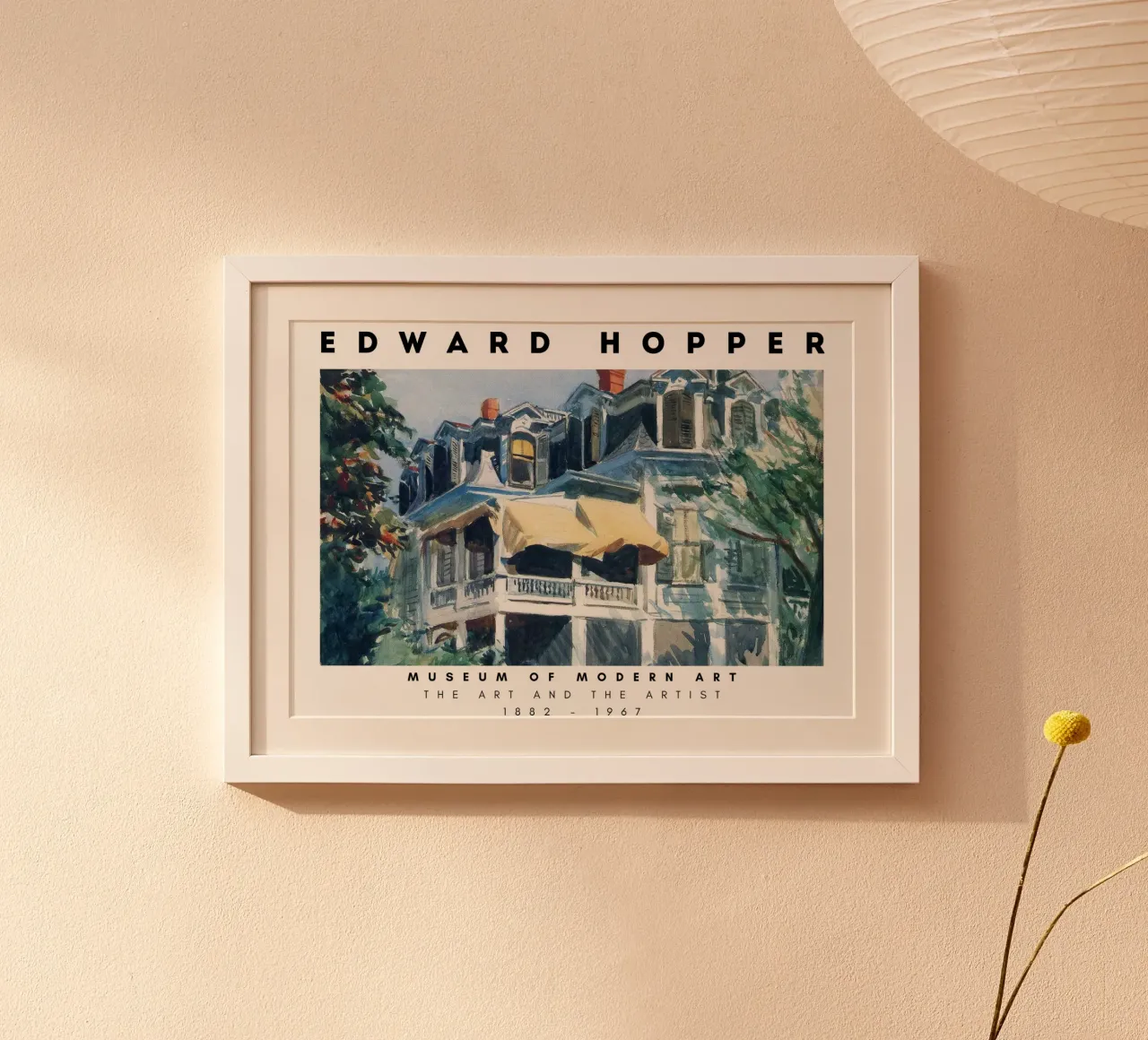 Edward Hopper Das Mansarddach - Amerikanischer Realismus Poster von NorwesClub