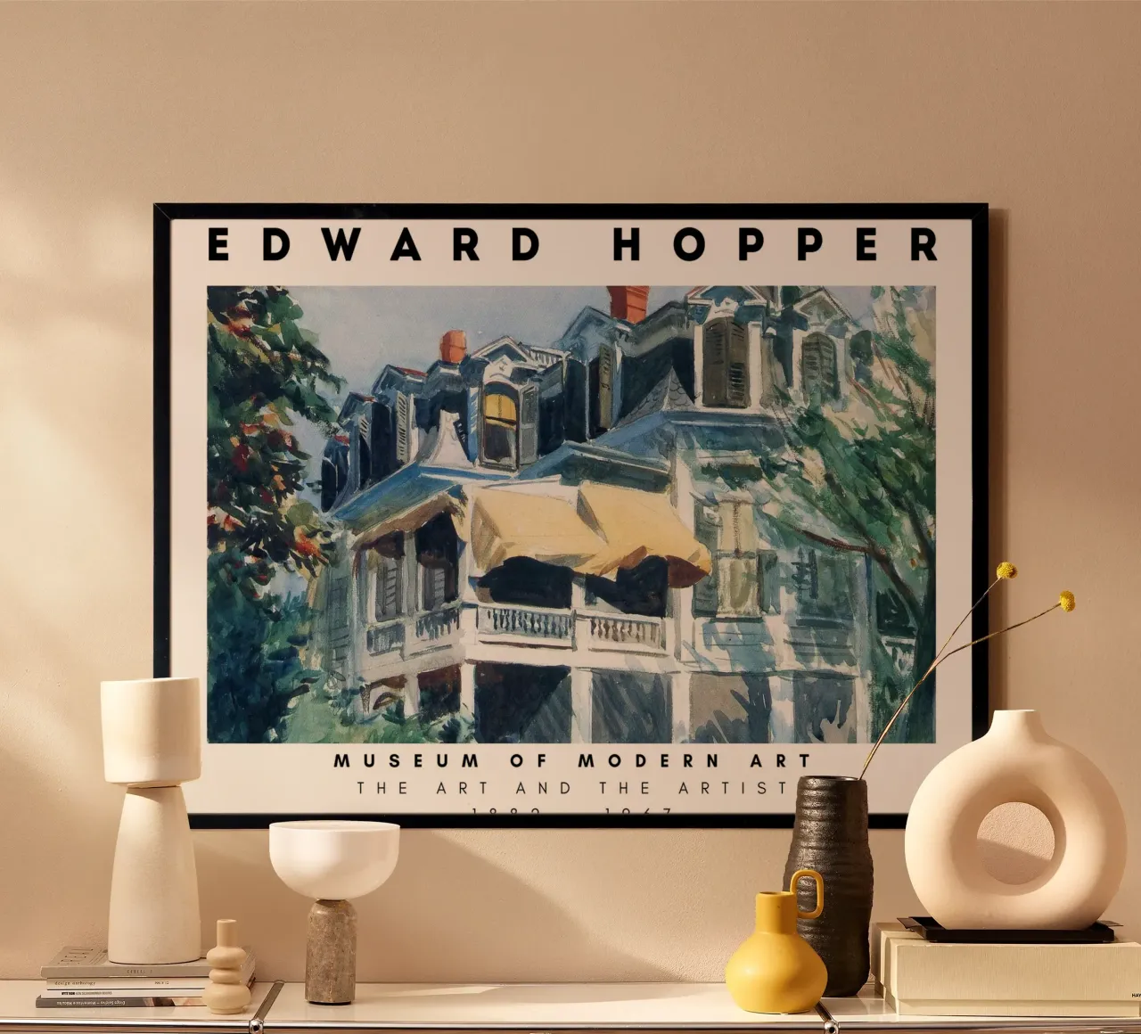 Edward Hopper Das Mansarddach - Amerikanischer Realismus Poster von NorwesClub