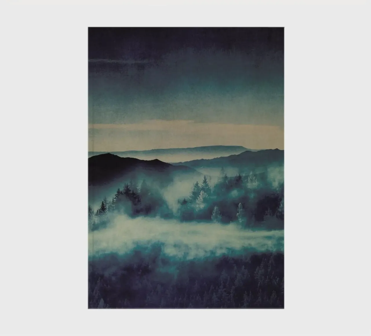 Mountain Range and Pine Forest notebook by Ingrid Beddoes