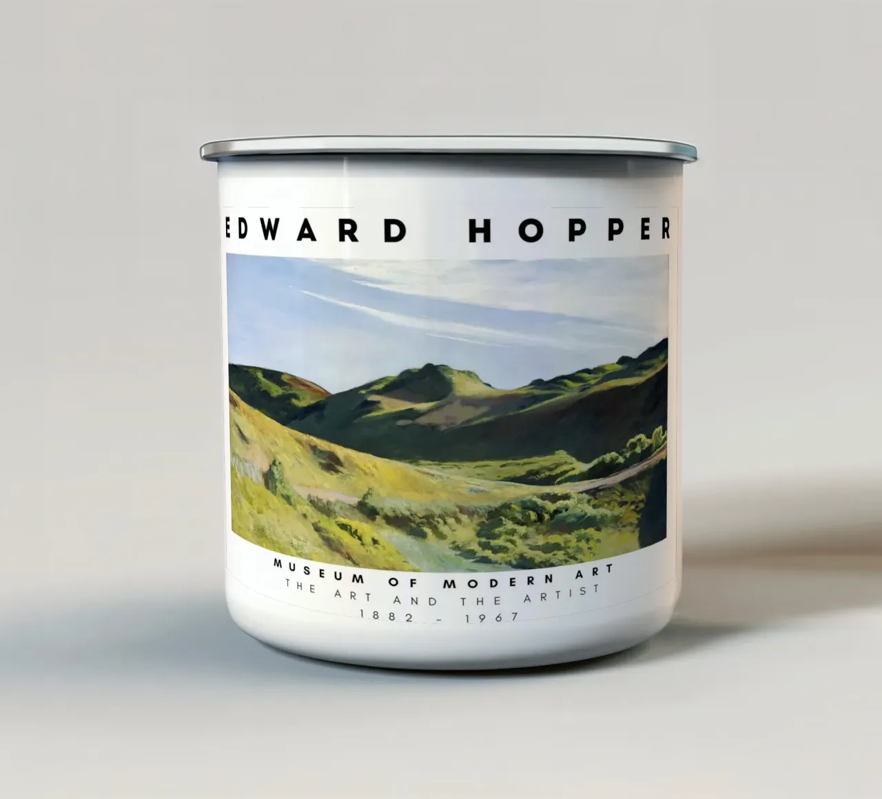 Edward Hopper La gobba del cammello - Realismo americano tazza in smalto da NorwesClub