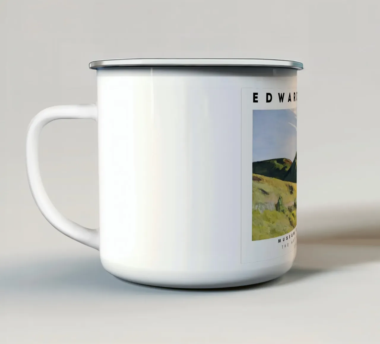 Edward Hopper La gobba del cammello - Realismo americano tazza in smalto da NorwesClub
