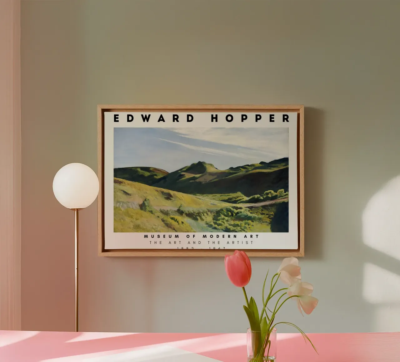 Edward Hopper The Camel's Hump - American Realism canvas with Floater frame by NorwesClub