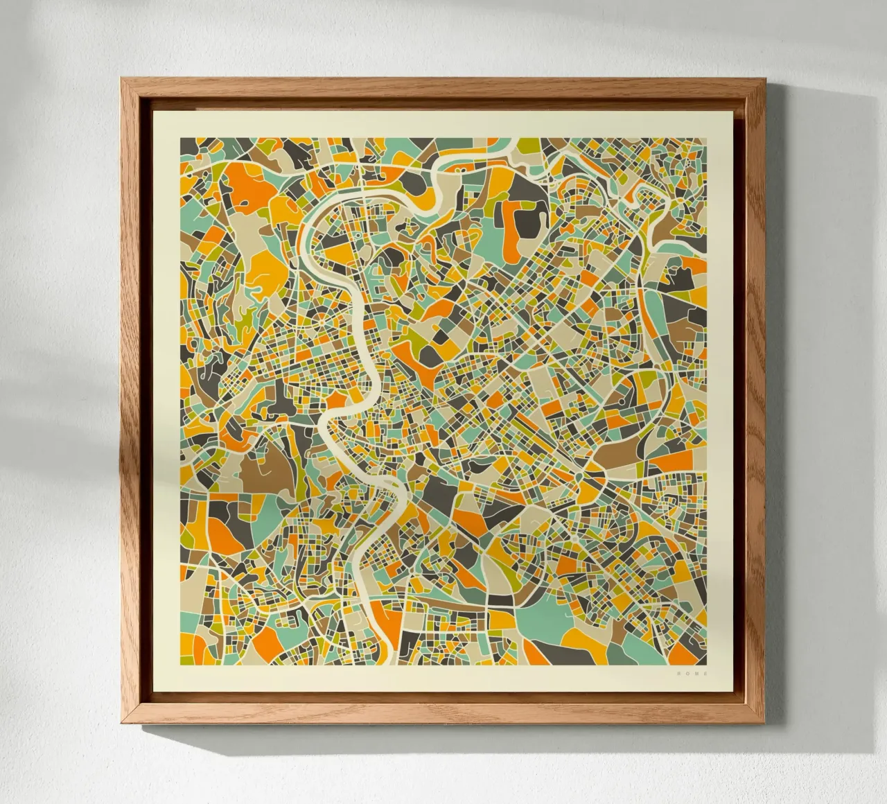 Rome Map forex plate by Jazzberry Blue