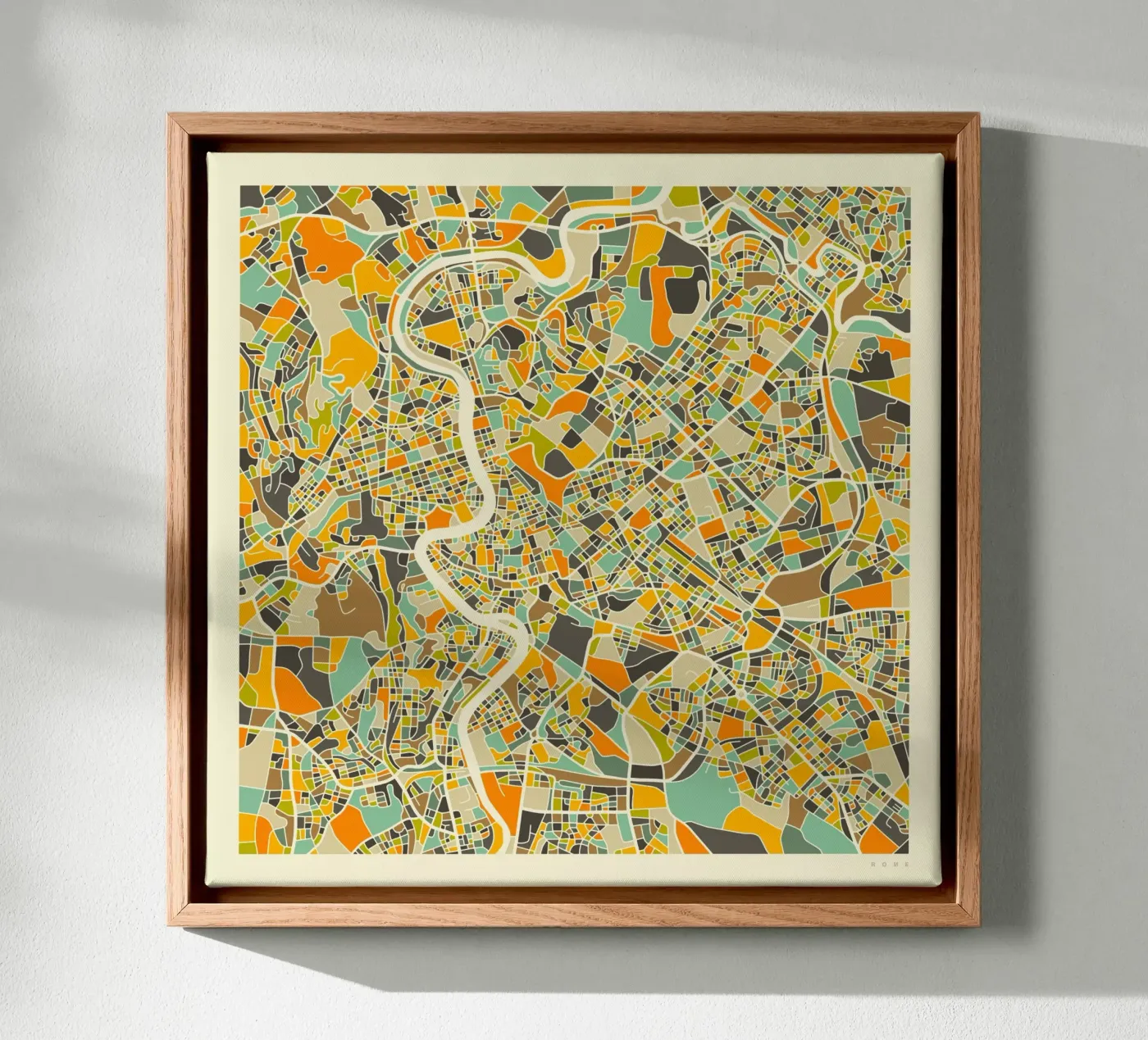 Rome Map canvas by Jazzberry Blue