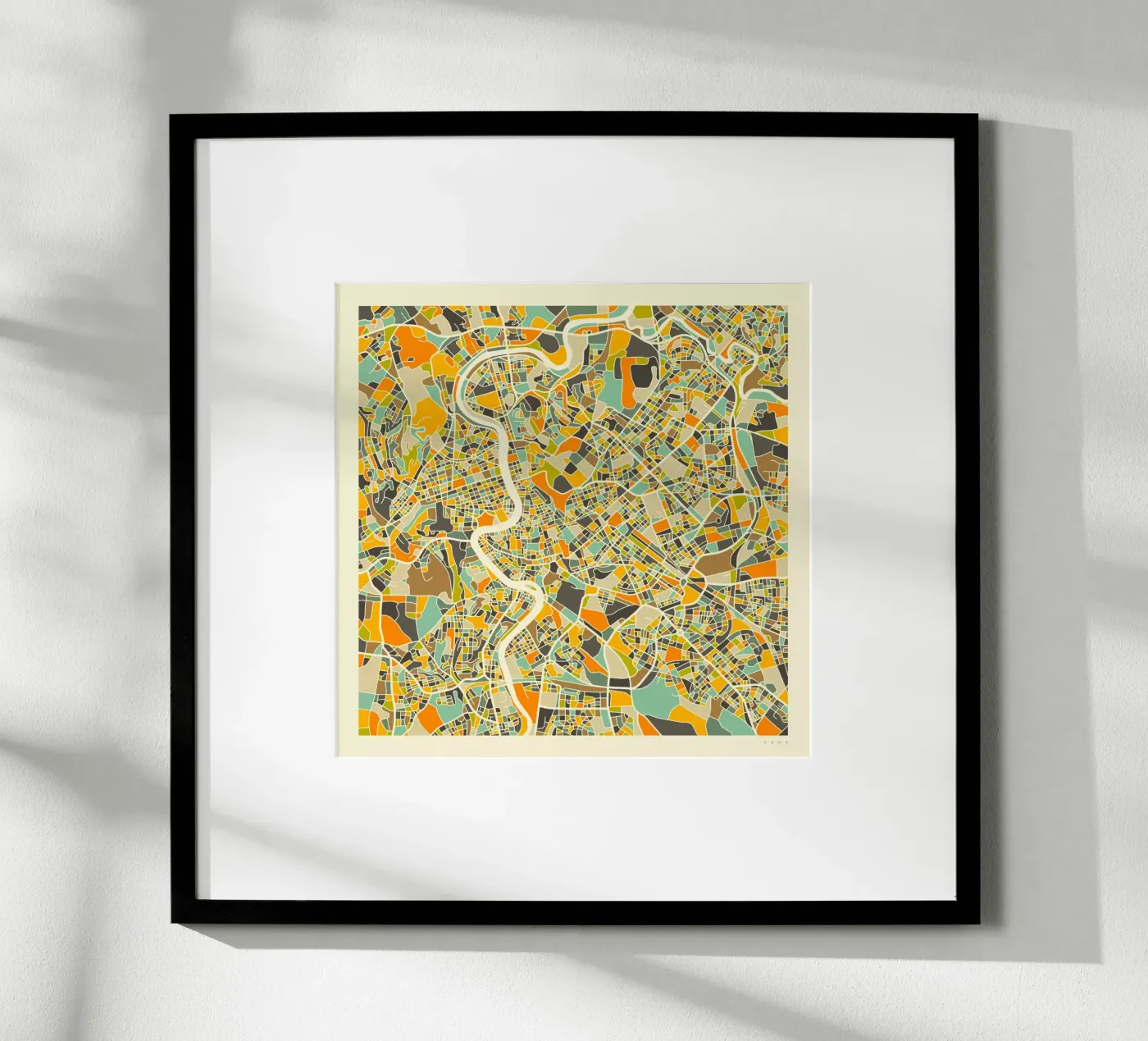 Carte de Rome poster de Jazzberry Blue