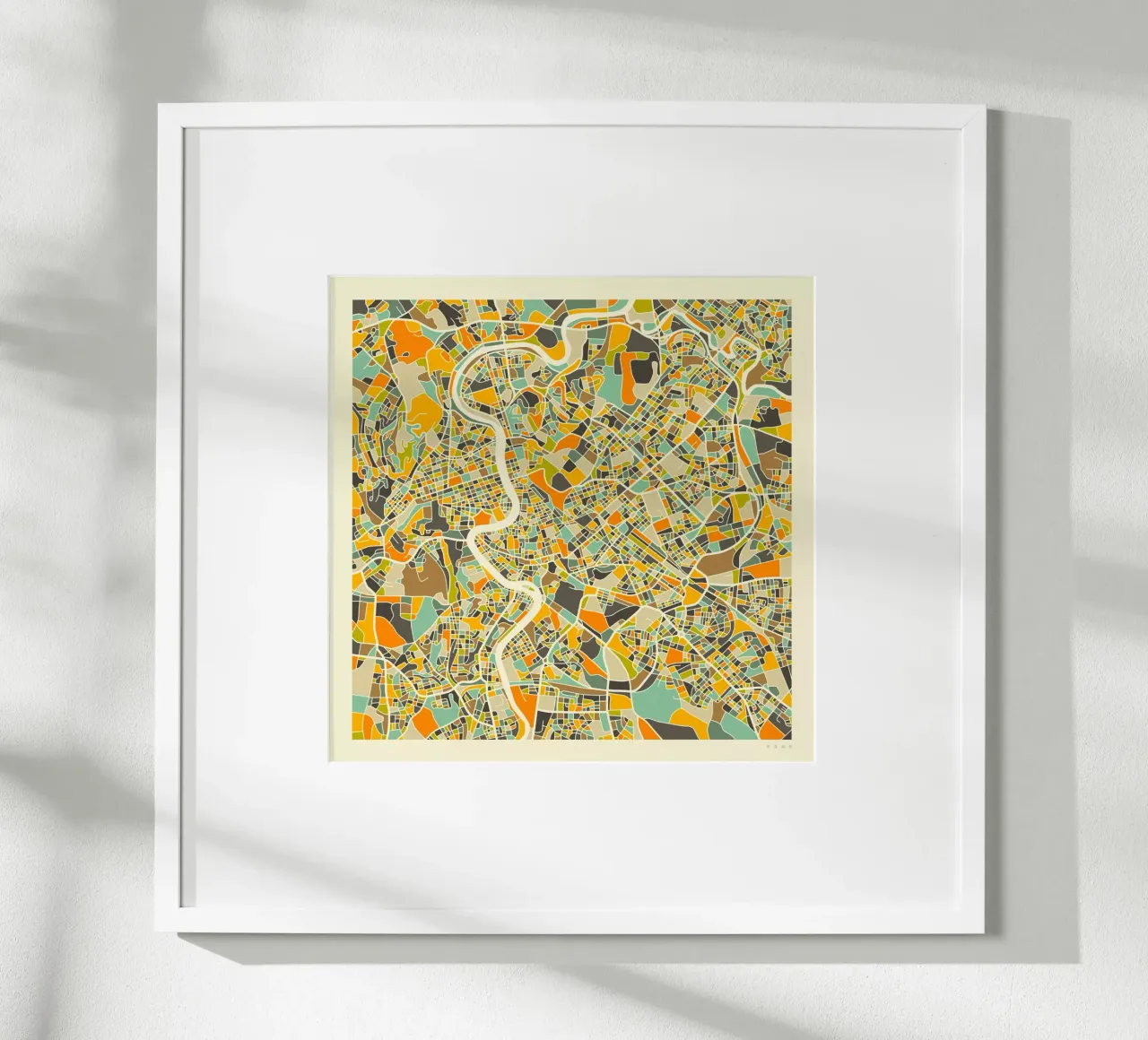 Mappa di Roma poster da Jazzberry Blue
