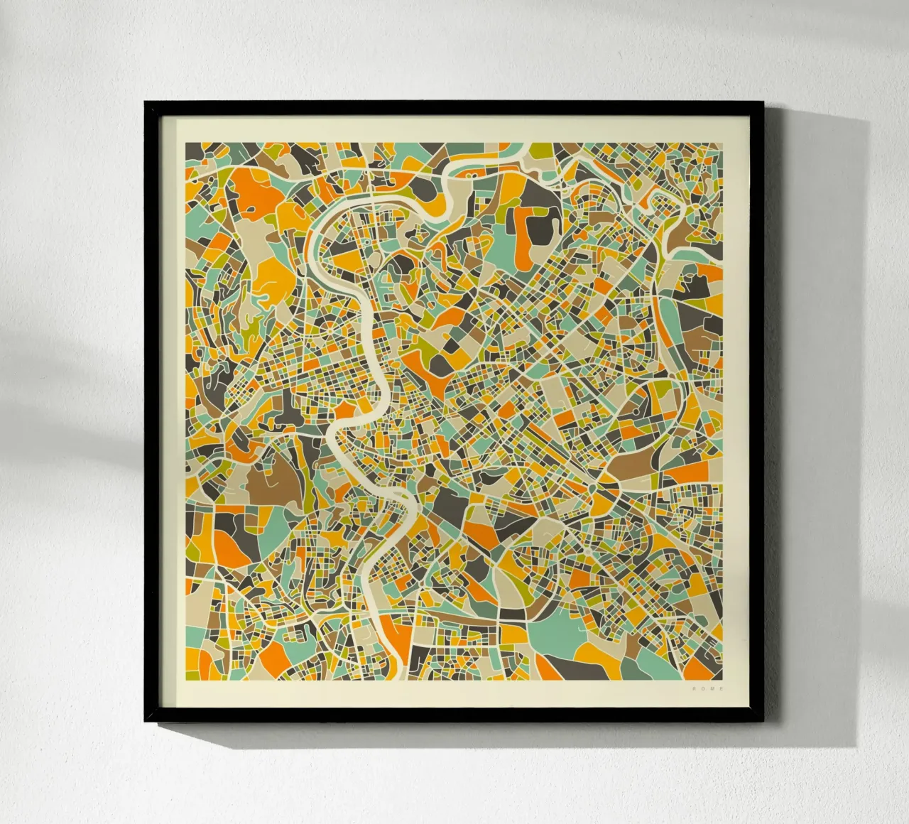 Rome Map poster by Jazzberry Blue