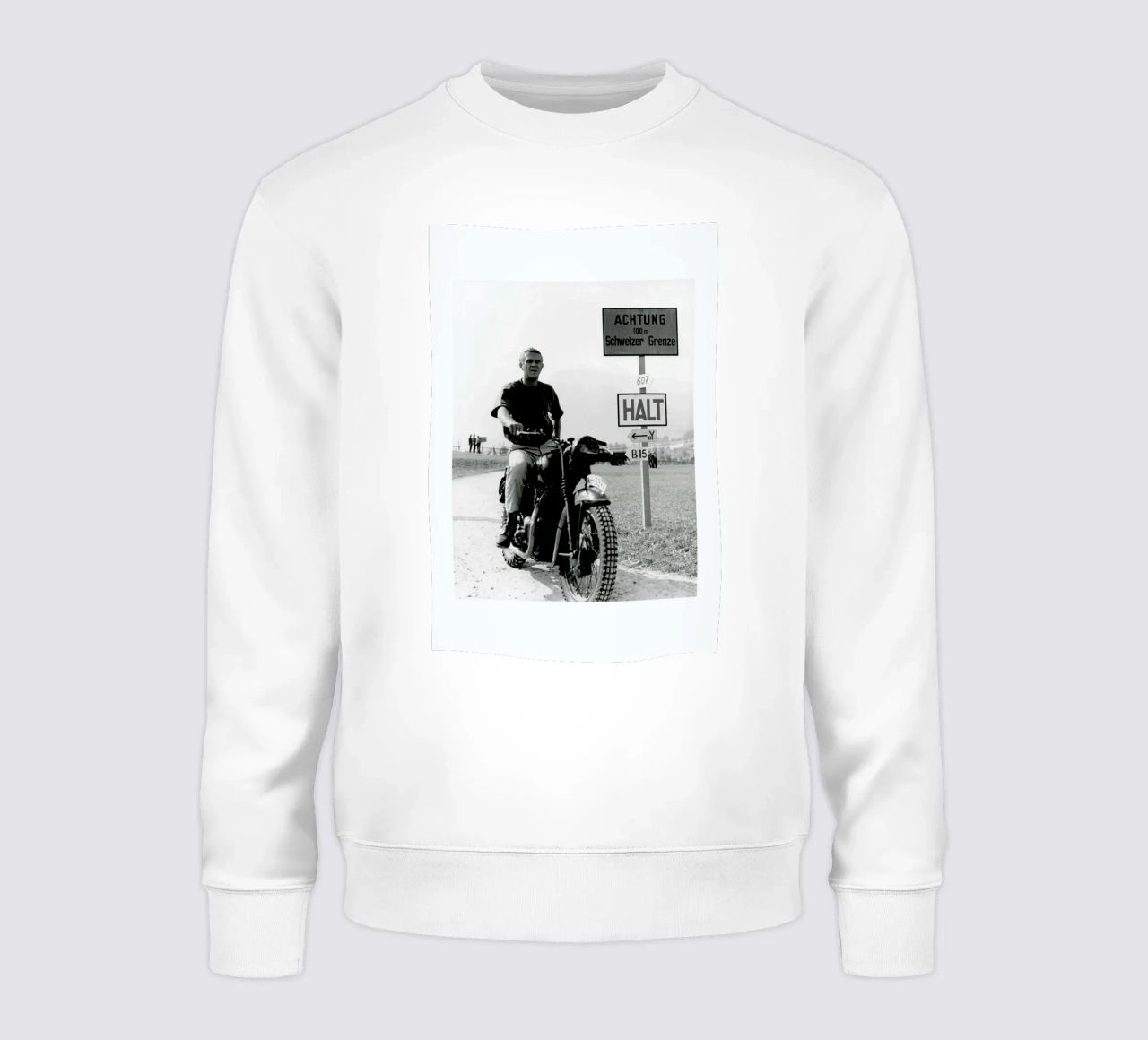 Steve McQueen "The Great Escape" 1963 felpa da Gallery Print and Art Limited