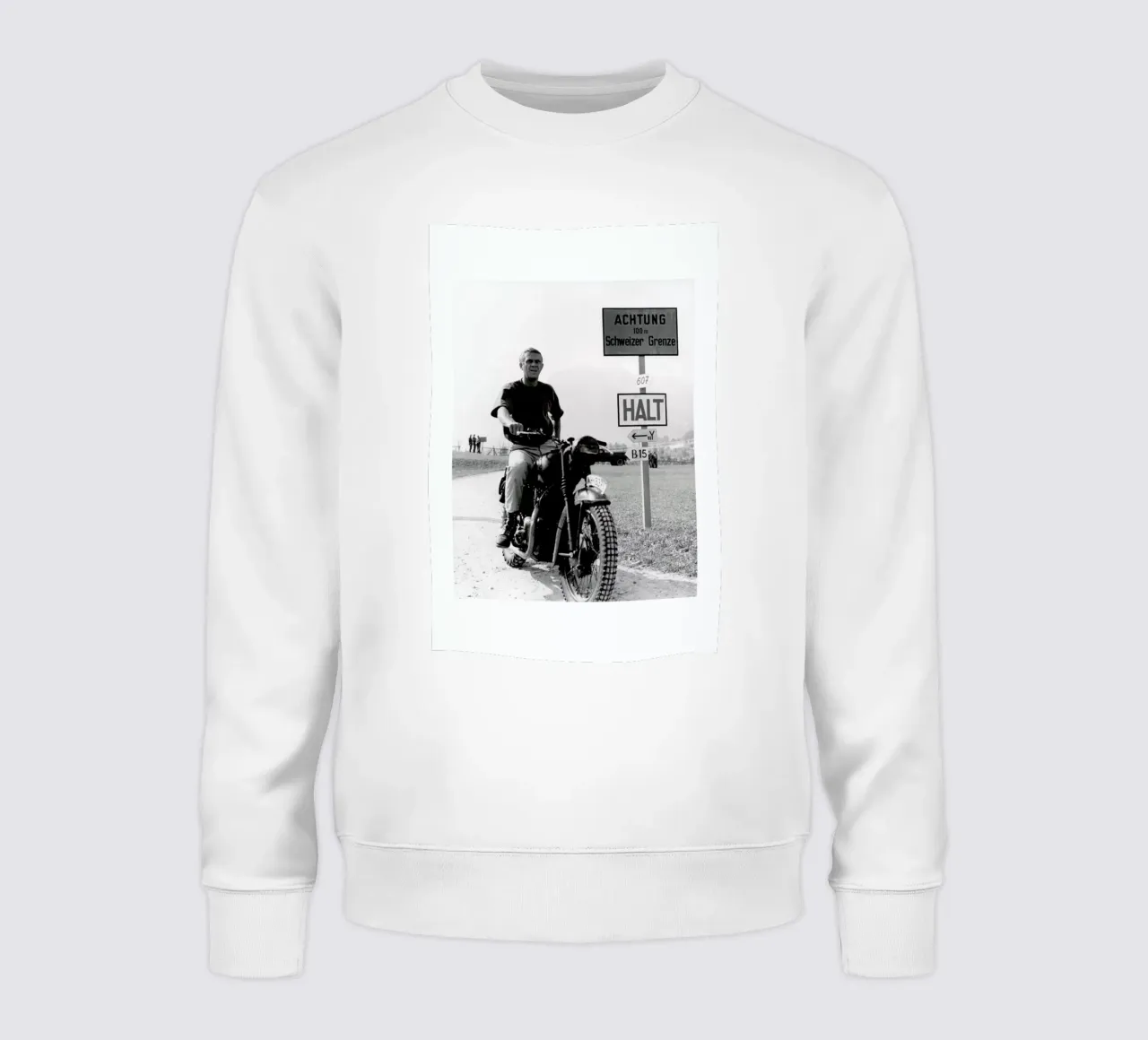Steve McQueen "The Great Escape" 1963 felpa da Gallery Print and Art Limited