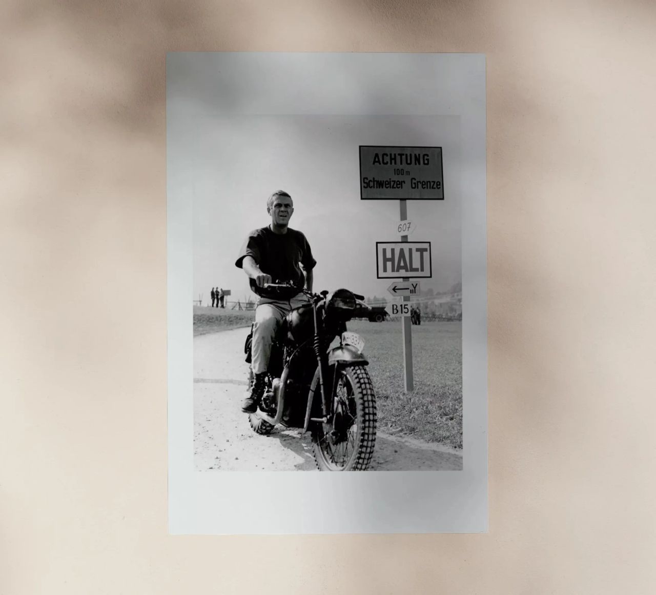 Steve McQueen "The Great Escape" 1963 pellicola backlit da Gallery Print and Art Limited