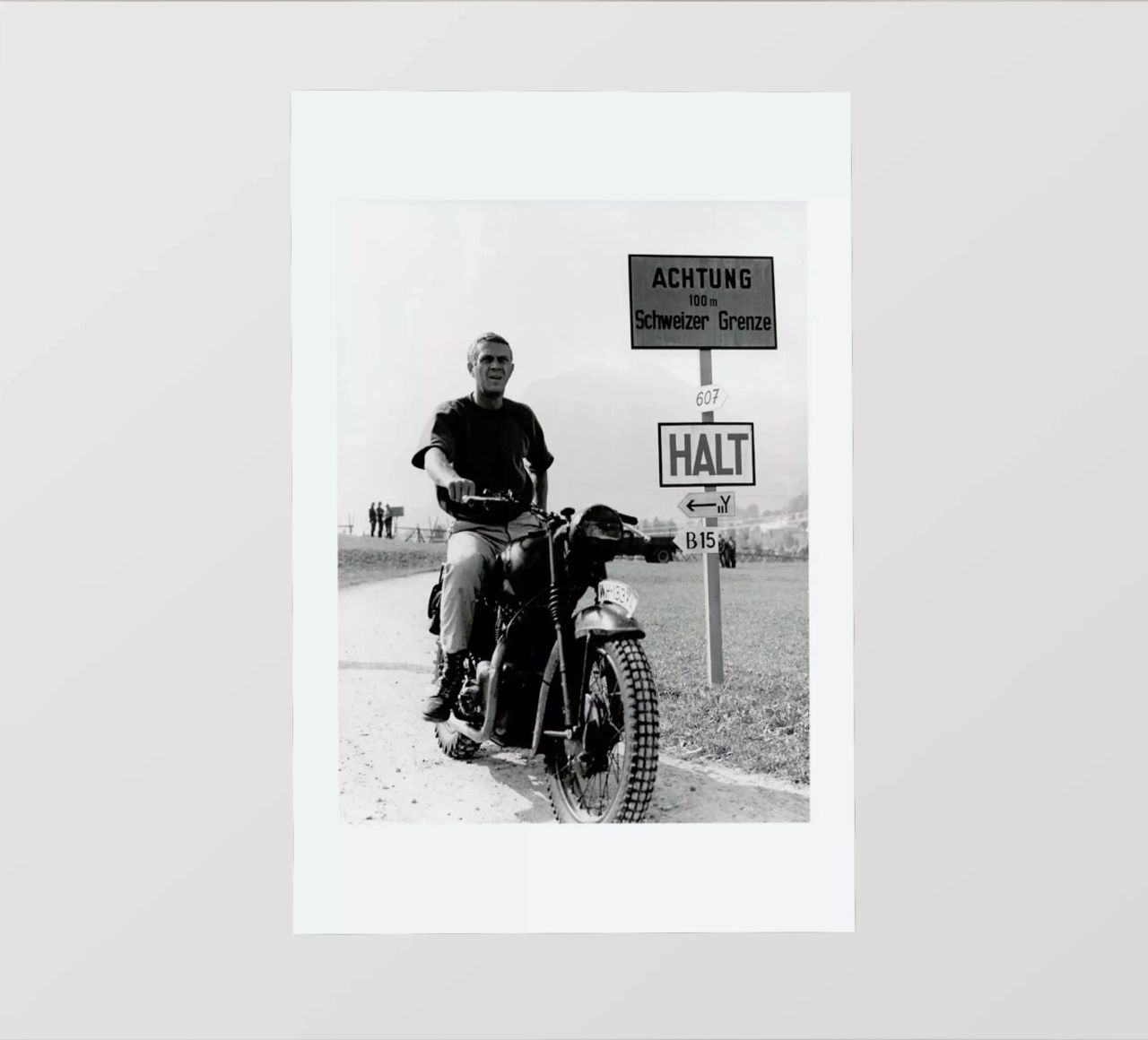 Steve McQueen "The Great Escape" 1963 pellicola backlit da Gallery Print and Art Limited