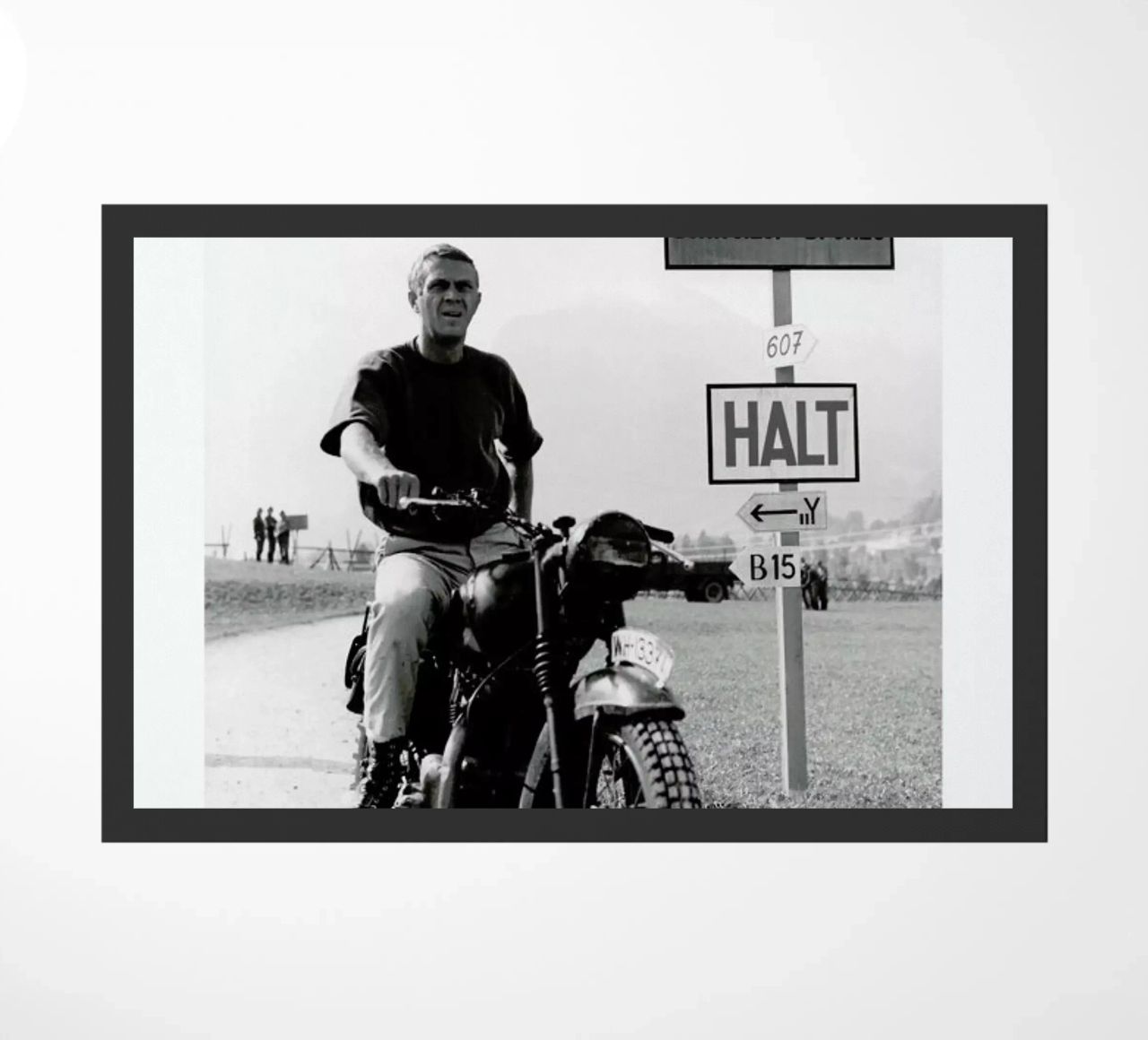 Steve McQueen "The Great Escape" 1963 zerbino da Gallery Print and Art Limited
